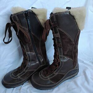Merrell Womens Snow Boots, Brown, Size 6